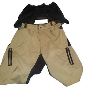 ZOIC Ether Men's L Mountain Tan Trail Baggy Bike Shorts w/ Padded Cycling Liner